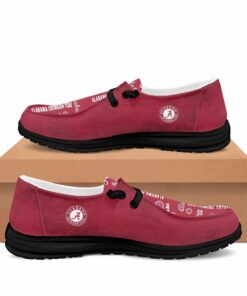 Alabama Crimson Tide Custom Name Hey Dude Shoes For Fans