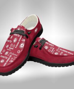 Alabama Crimson Tide Custom Name Hey Dude Shoes For Fans