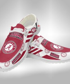 Alabama Crimson Tide Custom Name Hey Dude Shoes Sneakers V1