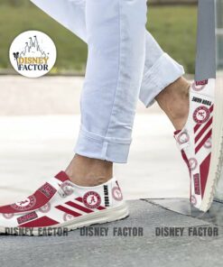 Alabama Crimson Tide Custom Name Hey Dude Shoes Sneakers V1