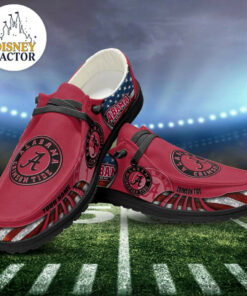 Alabama Crimson Tide Hey Dude Shoes With Custom Name V10