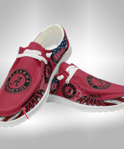 Alabama Crimson Tide Hey Dude Shoes With Custom Name V10