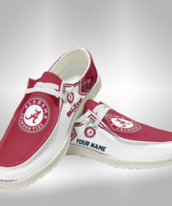 Alabama Crimson Tide Hey Dude Shoes With Custom Name V2