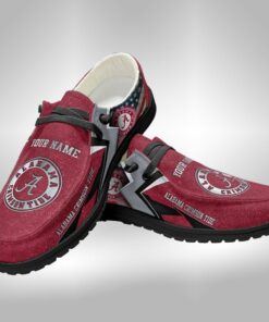 Alabama Crimson Tide Hey Dude Shoes With Custom Name V3