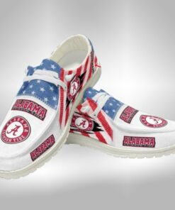 Alabama Crimson Tide Hey Dude Shoes With Custom Name V4