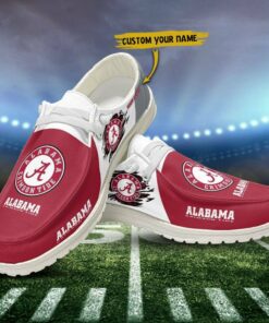 Alabama Crimson Tide Hey Dude Shoes With Custom Name V5