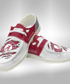 Alabama Crimson Tide Hey Dude Shoes With Custom Name V7