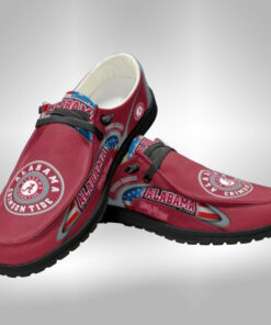 Alabama Crimson Tide Hey Dude Shoes With Custom Name V8