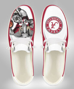 Alabama Crimson Tide Mascot Graphic Custom Name Hey Dude Shoes