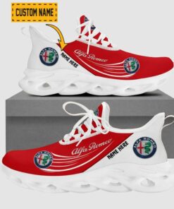 Alfa Romeo Flying Brand Logo Max Soul Shoes | Custom Name, Mix Colors