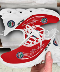 Alfa Romeo Flying Brand Logo Max Soul Shoes | Custom Name, Mix Colors