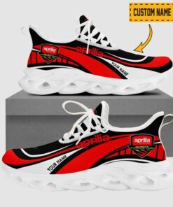 Aprilia Wave Line Logo Design Clunky Sneakers | Custom Name