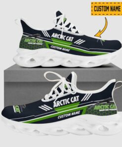 Arctic Cat Logo Custom Name Design Max Soul Shoes With Hexagon Pattern