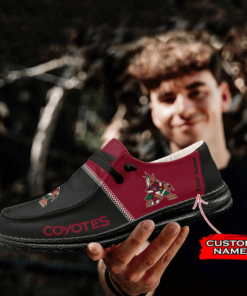 Arizona Coyotes Custom Name Hey Dude Shoes