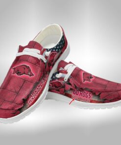 Arkansas Razorbacks Hey Dude Shoes – Personalized Sneakers