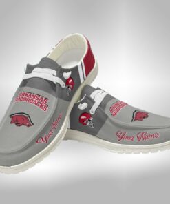 Arkansas Razorbacks Hey Dude Shoes – Personalized Sneakers V4