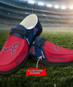 Atlanta Braves Hey Dude Shoes