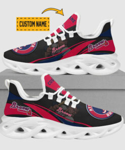 Atlanta Braves Mascot Max Soul Personalized Name Sport Sneakers | Customized Shoes