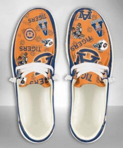 Auburn Tigers Mascot Logo Custom Name Hey Dude Shoes