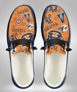 Auburn Tigers Mascot Logo Custom Name Hey Dude Shoes