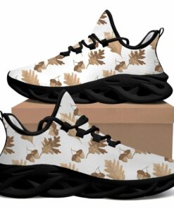 Beige And Brown Oak Leaves And Acorns Watercolor Elements Max Soul Shoes