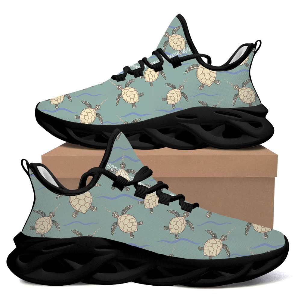 Tropical Jungle Floral Leaves Pattern Max Soul Shoes