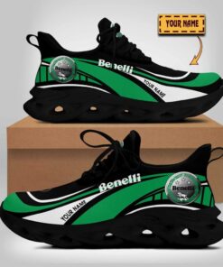 Benelli Wave Line Logo Design Clunky Sneakers | Custom Name