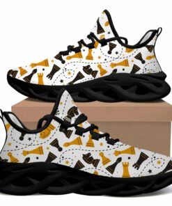 Black And Dark Yellow Horse Chess Pieces And Stars Max Soul Shoes