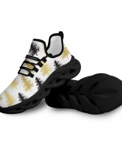 Black And Gold Christmas Trees On White Background Max Soul Shoes