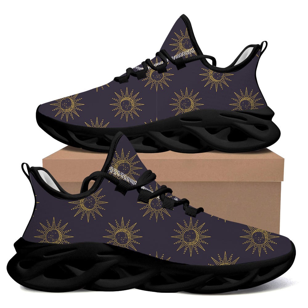 Chinese Style Black Dragon Circle Background Max Soul Shoes