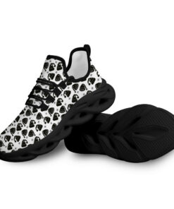 Black And White Gnomes Santa Cap With Snowflakes Pattern Max Soul Shoes