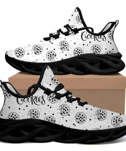 Black And White Hand-Drawn Chocolate Chip Cookies Max Soul Shoes