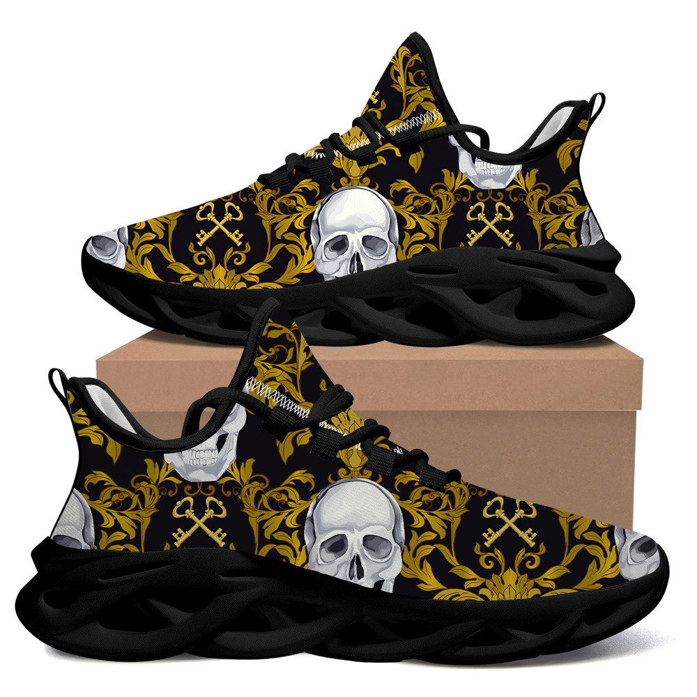 Chinese Style Black Dragon Circle Background Max Soul Shoes