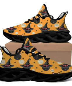 Black Cat With Witch’s Hat Halloween Trick Or Treat Max Soul Shoes