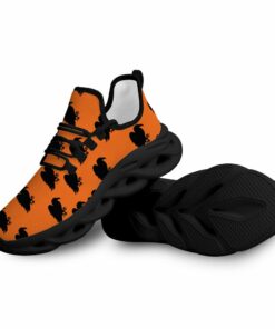 Black Eagles Silhouette On Orange Background Max Soul Shoes