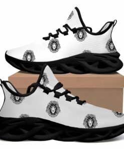 Black Lion Head Max Soul Shoes | White Background