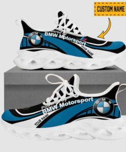 Bmw Motorsport Wave Line Logo Design Clunky Sneakers | Custom Name