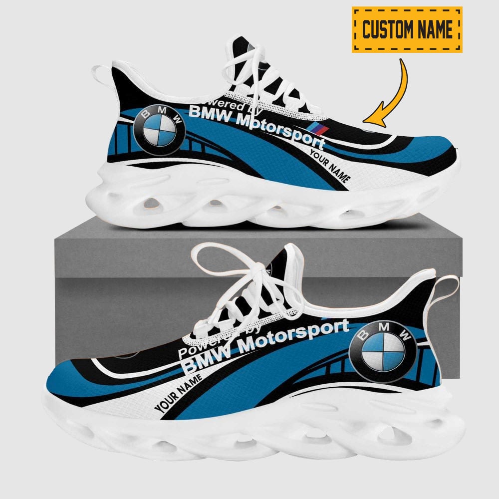 Custom Name Subaru Wave Line Logo Design Clunky Sneakers