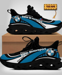 Bmw Motorsport Wave Line Logo Design Clunky Sneakers | Custom Name