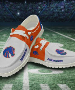 Boise State Broncos Custom Name Tide Hey Dude Shoes Sneakers