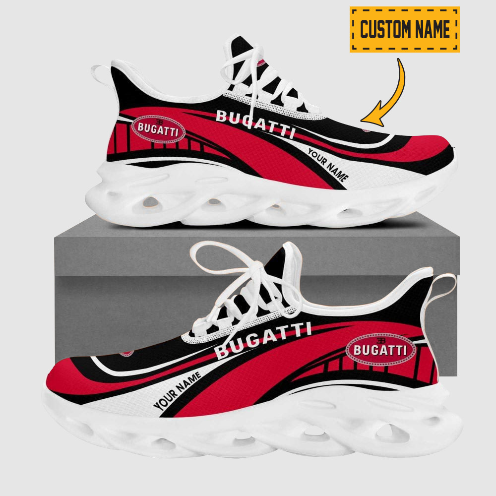 Custom Name Volvo Logo And Hexagon Pattern Design Max Soul Shoes