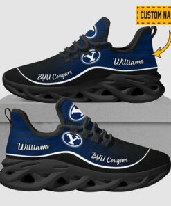 Byu Cougars Max Soul Shoes | Personalized Name Sport Sneakers