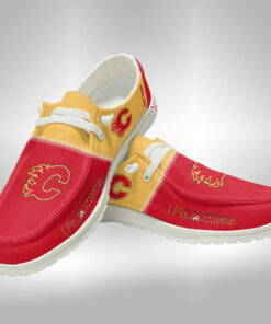 Calgary Flames Custom Name Shoes – Personalized Flames Sneakers