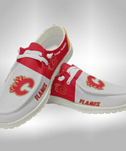 Calgary Flames Custom Name Shoes – Personalized Flames Sneakers V2