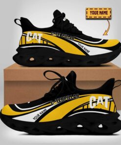 Caterpillar Inc Wave Line Logo Design Clunky Sneakers | Custom Name