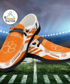 Clemson Tigers Custom Name Hey Dude Shoes Sneakers