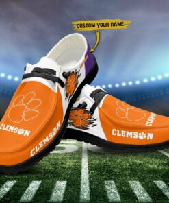 Clemson Tigers Custom Name Hey Dude Shoes Sneakers V2