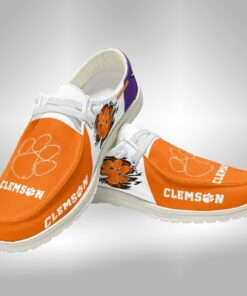 Clemson Tigers Custom Name Hey Dude Shoes Sneakers V2