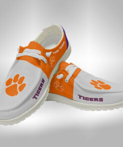 Clemson Tigers Custom Name Hey Dude Shoes Sneakers V5