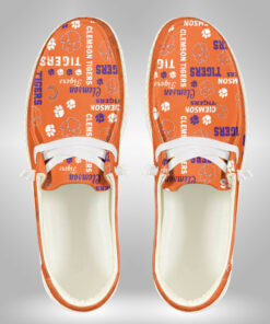 Clemson Tigers Custom Name Hey Dude Shoes Sneakers V6